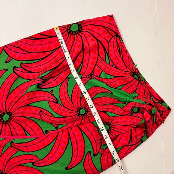 FARM Rio Red and Green Floral Midi Skirt - Picture 13 of 15